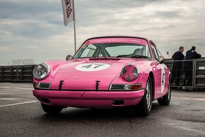 Auto Padborg Porsche rosa